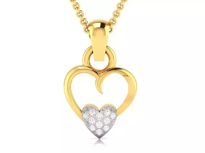 Women Diamond Pendant 3D print model