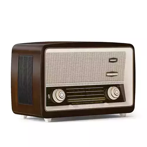 Antique Radio 3D model