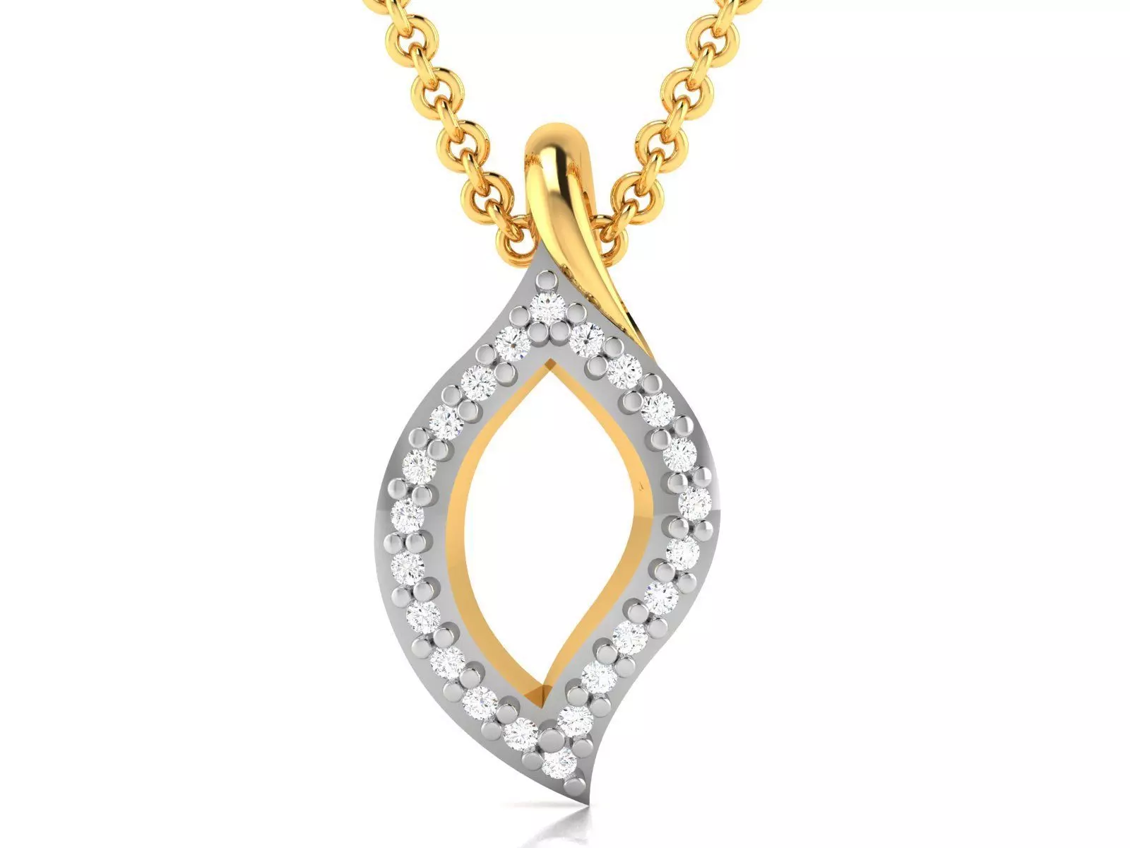 Women Diamond Pendant 3D print model