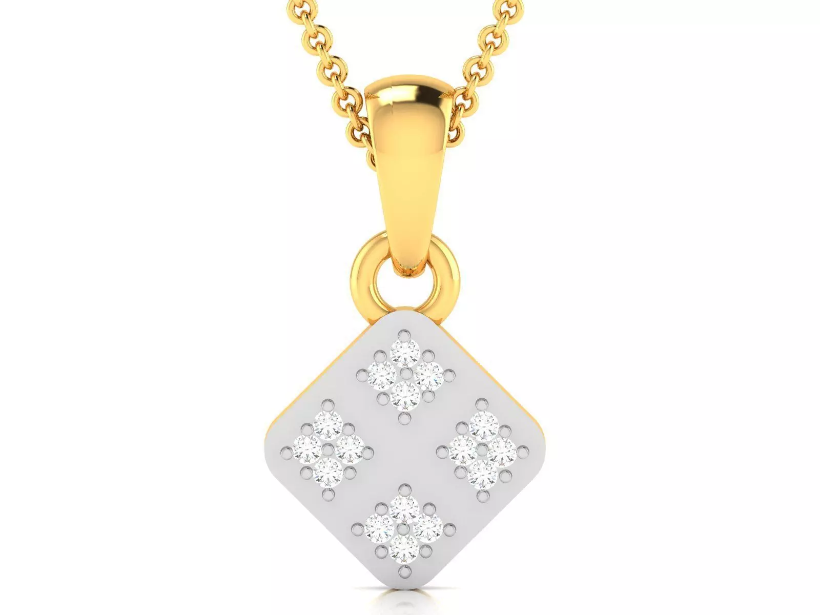 Women Diamond Pendant 3D print model