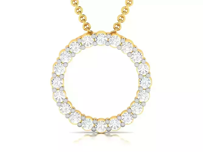 Women Diamond Pendant 3D print model