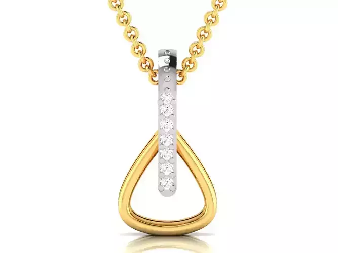 Women Diamond Pendant 3D print model