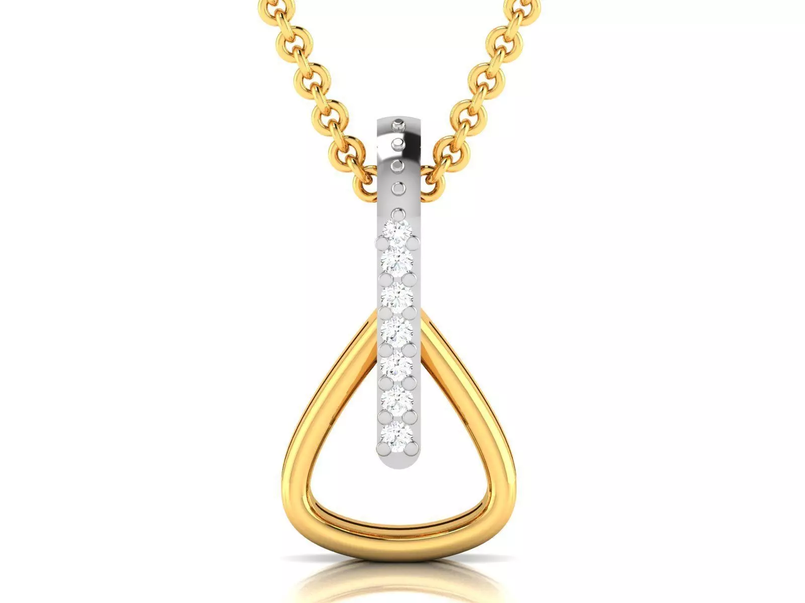 Women Diamond Pendant 3D print model