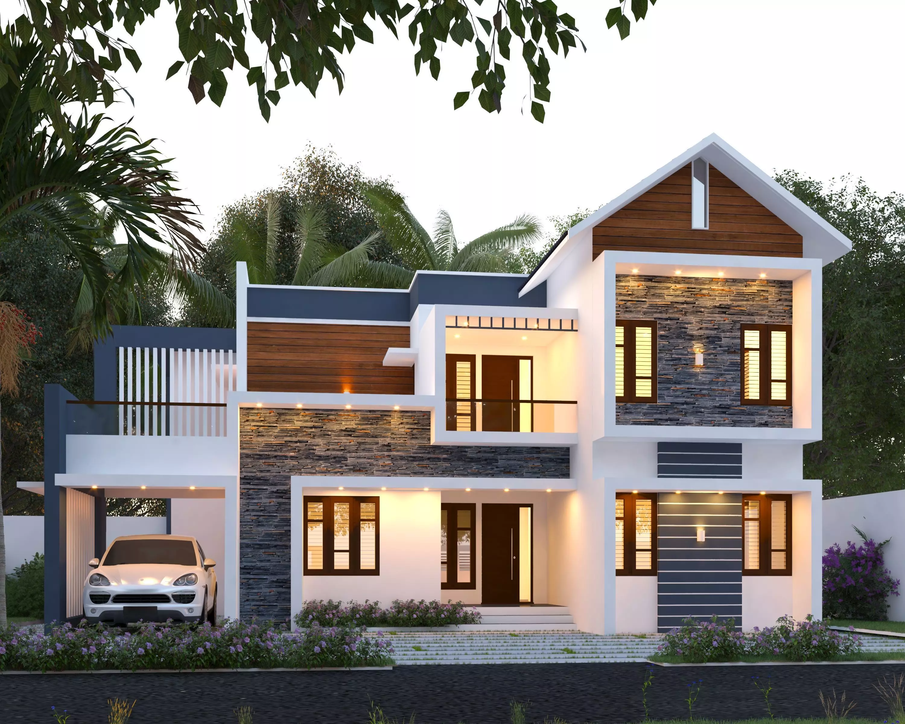 EXTERIOR HOUSE DESIGN 3D model_0