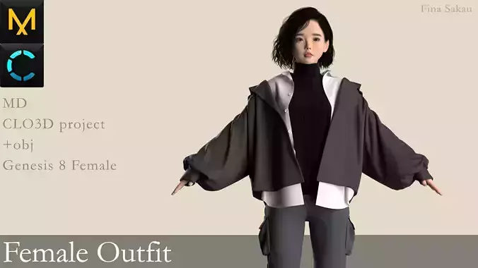 Female Outfit Marvelous Designer