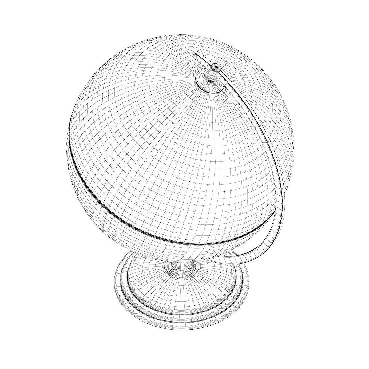 Antique Globe 3D model_5