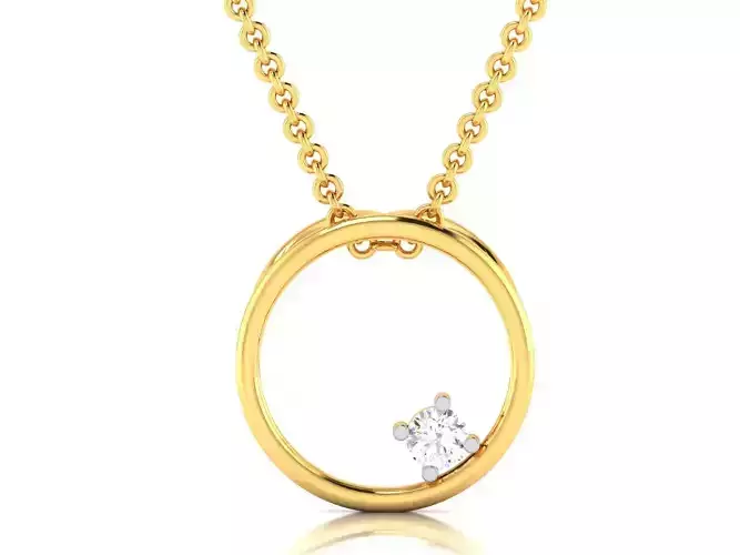 Women Diamond Pendant 3D print model