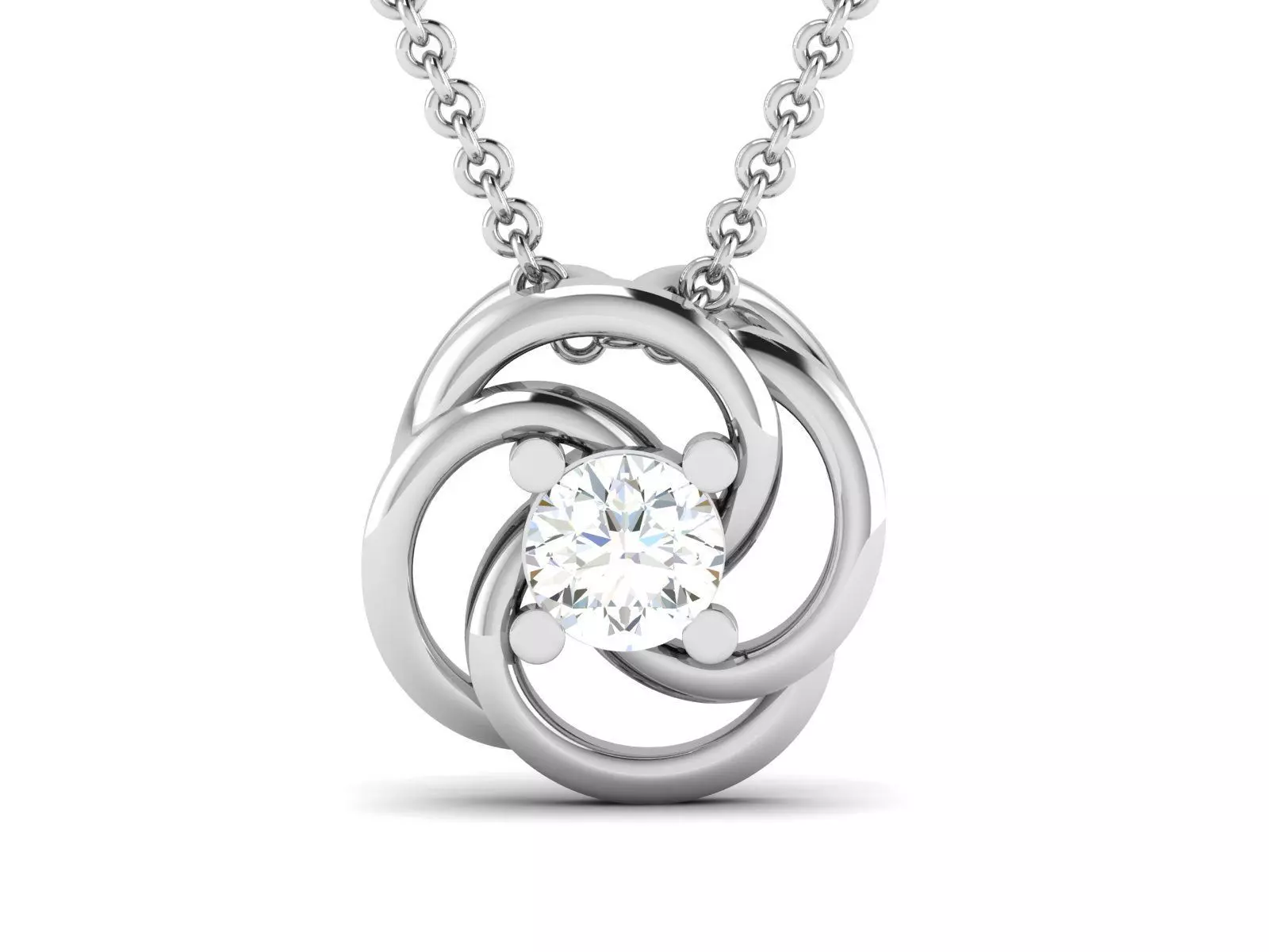 Women Diamond Pendant 3D print model