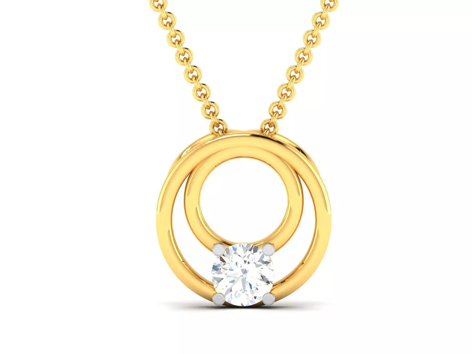 Women Diamond Pendant 3D print model