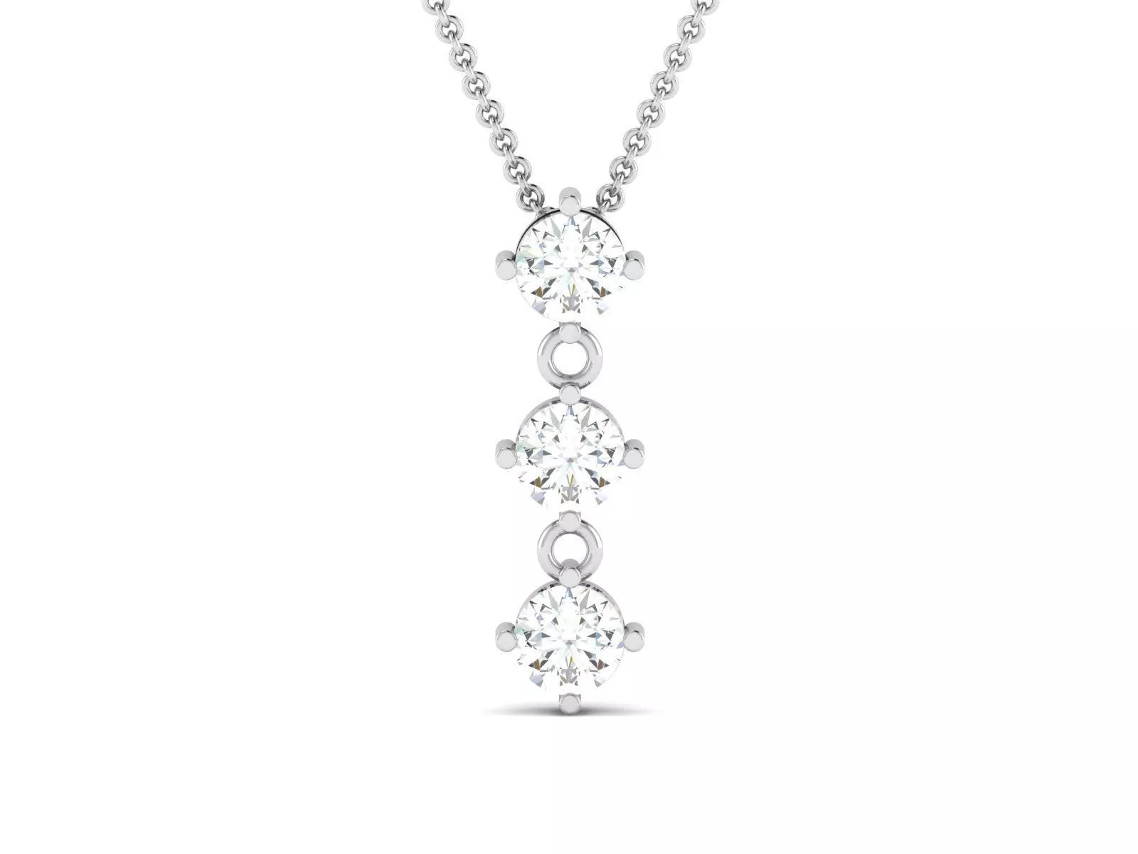 Women Diamond Pendant 3D print model_0