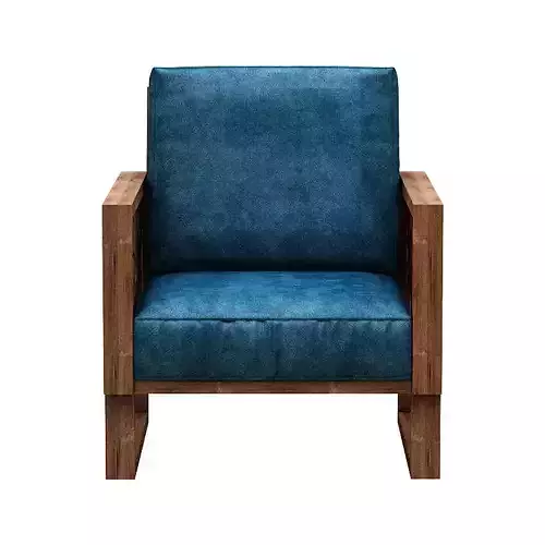 Armchair teal lounge chair