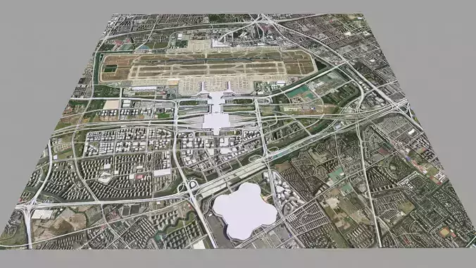 Shanghai Hongqiao International Airport 3D model