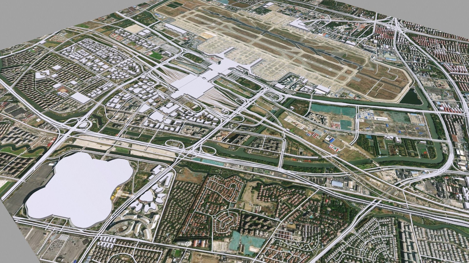Shanghai Hongqiao International Airport 3D model_2
