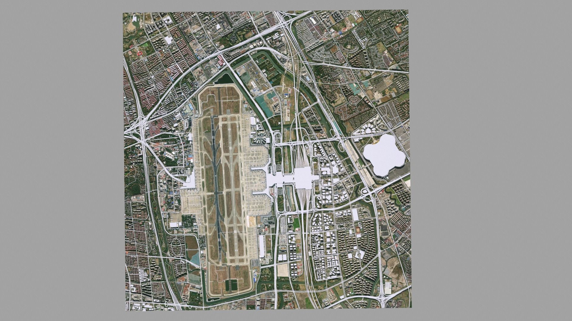 Shanghai Hongqiao International Airport 3D model_6