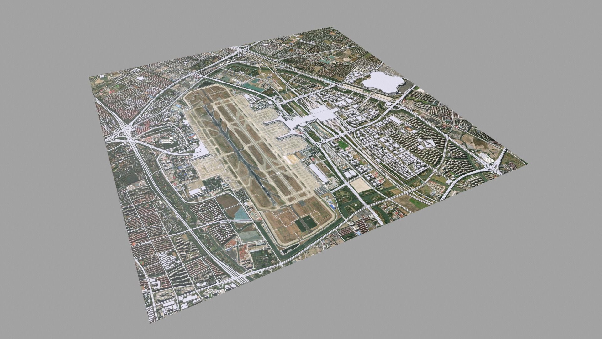 Shanghai Hongqiao International Airport 3D model_4
