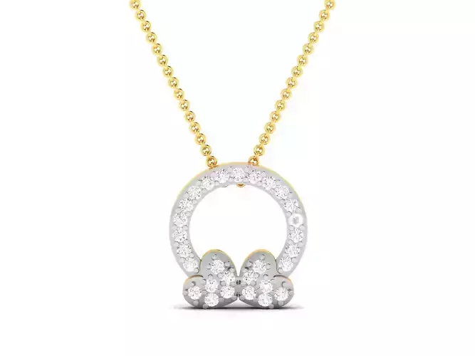 Women Diamond Pendant 3D print model