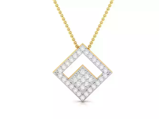 Women Diamond Pendant 3D print model