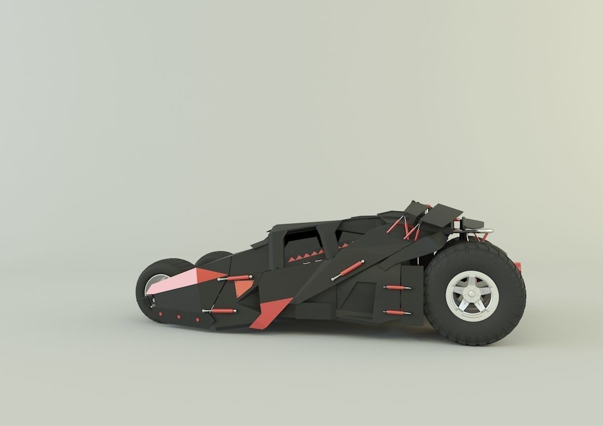 Batmobile car 3D model_11