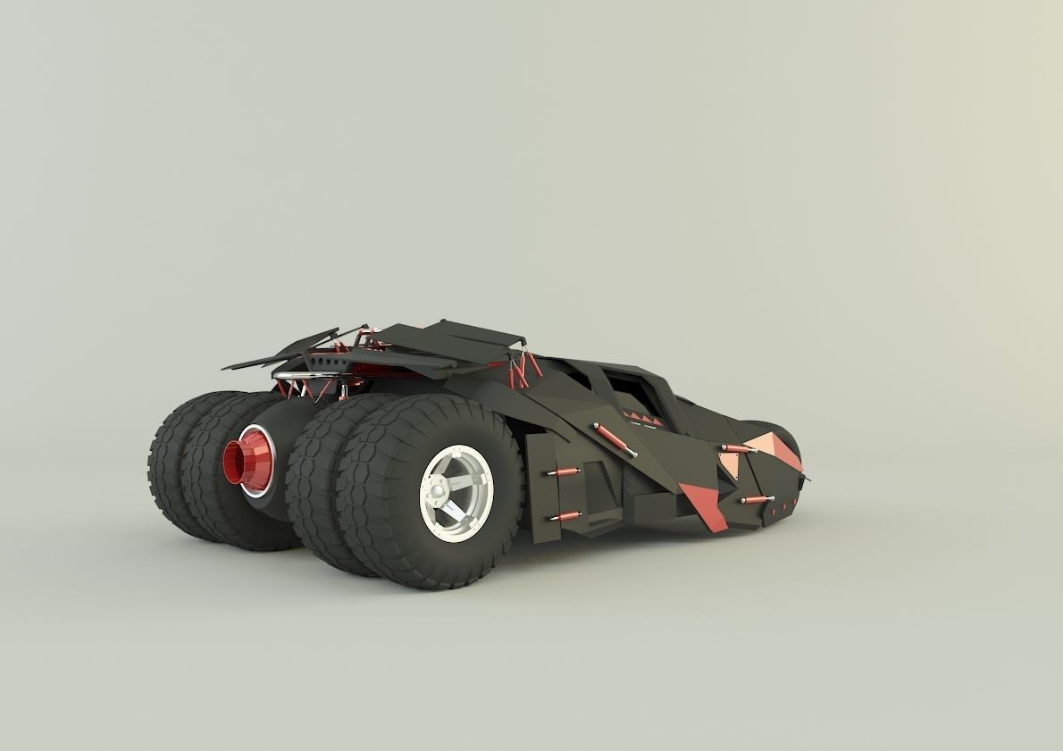 Batmobile car 3D model_14