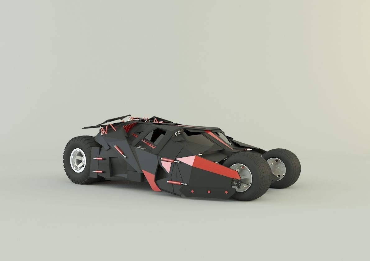 Batmobile car 3D model_15