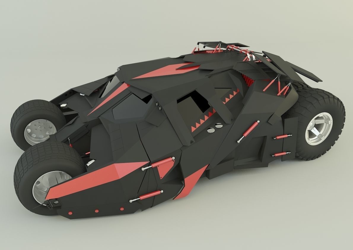 Batmobile car 3D model_18