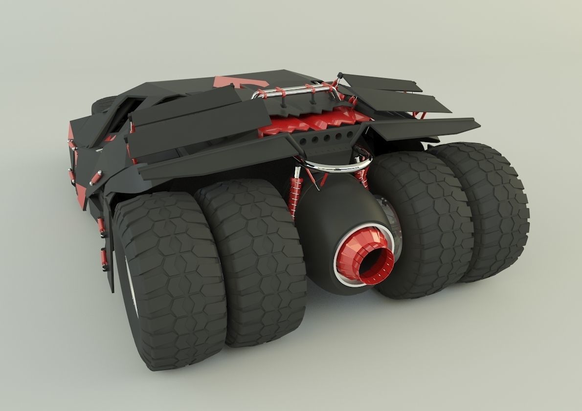 Batmobile car 3D model_19