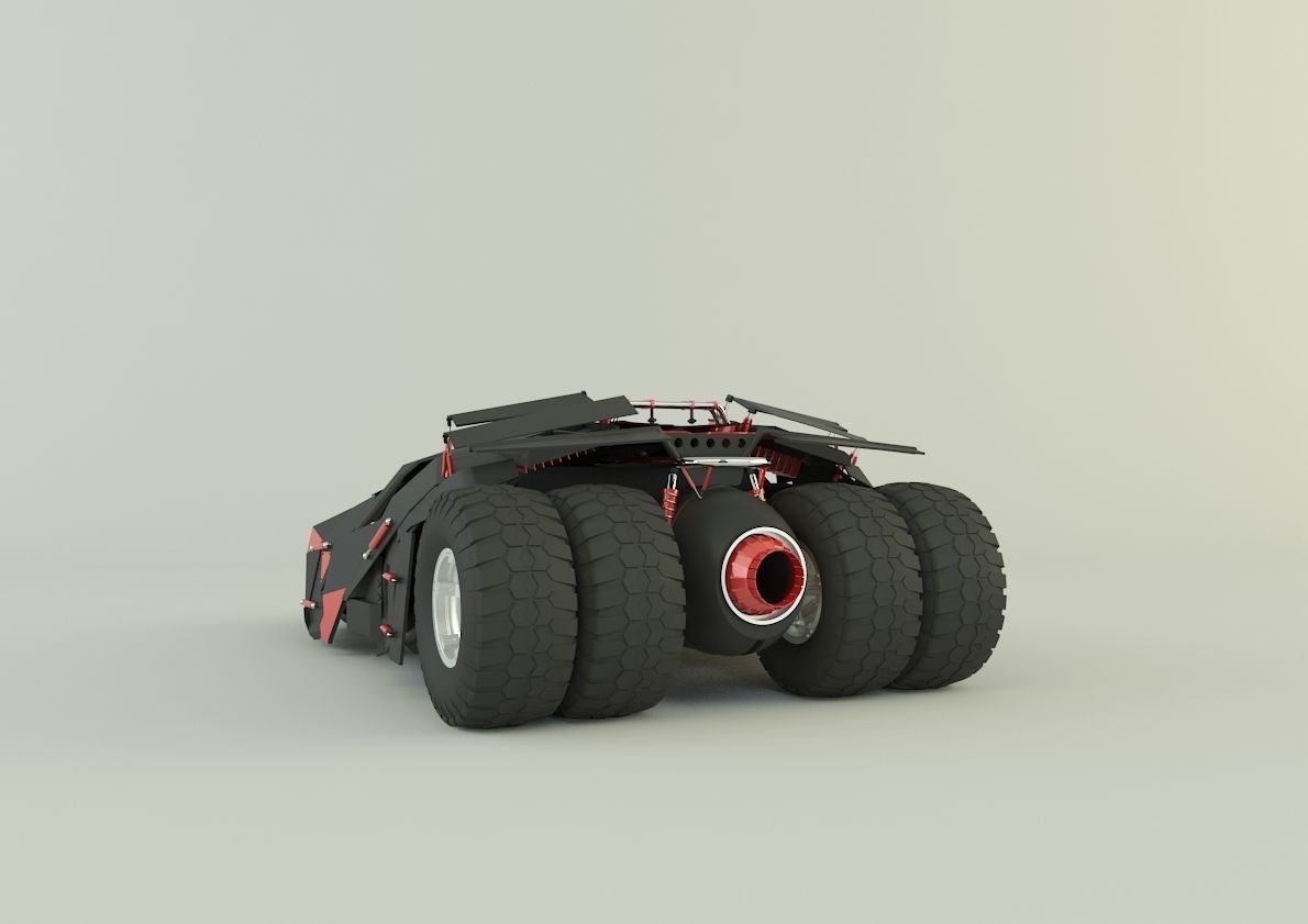Batmobile car 3D model_13