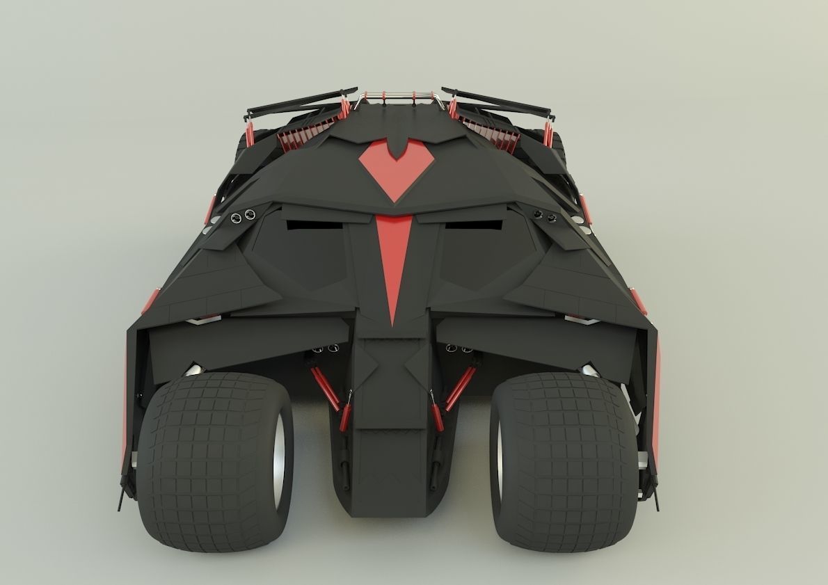 Batmobile car 3D model_17