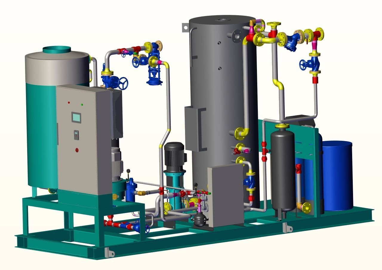 FIRED STEAM GENERATOR SKID 3D model_10