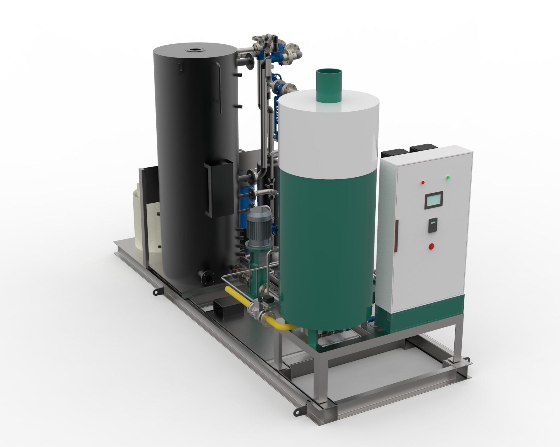 FIRED STEAM GENERATOR SKID 3D model_2