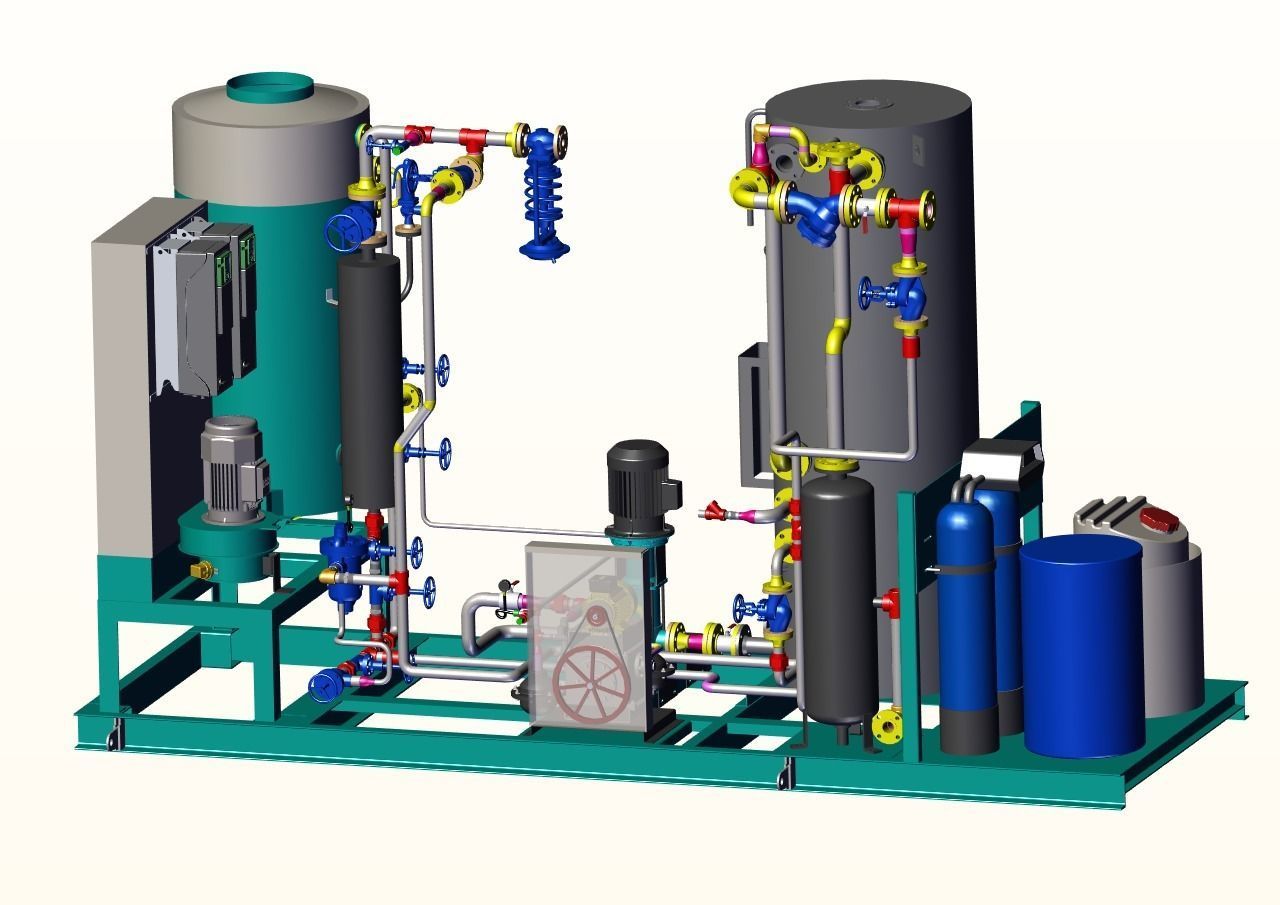 FIRED STEAM GENERATOR SKID 3D model_6