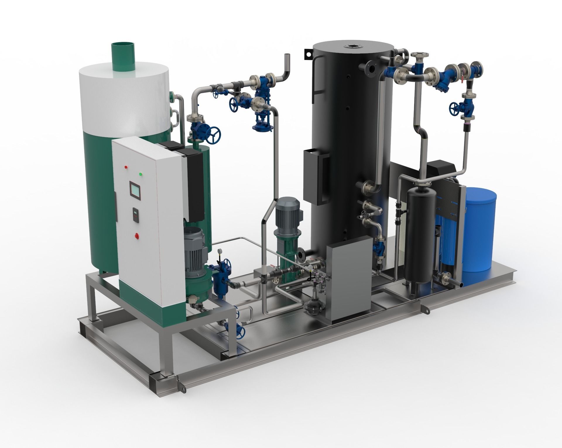 FIRED STEAM GENERATOR SKID 3D model_12