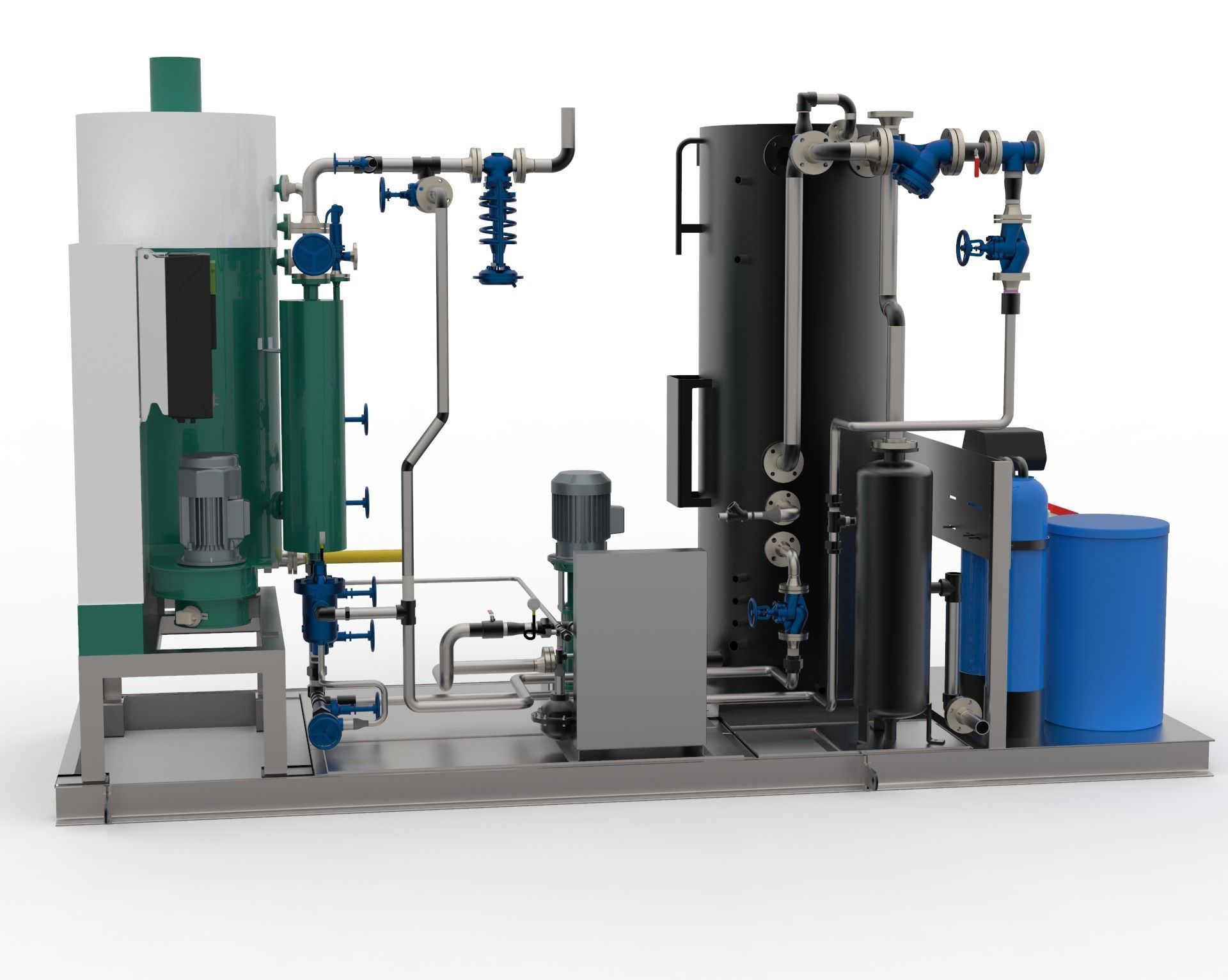 FIRED STEAM GENERATOR SKID 3D model_3