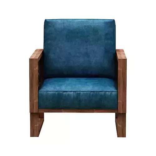Armchair teal lounge chair