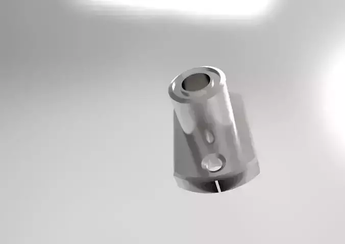 Oval Flange Router Shaft Linear Motion Bearing Bushing Series Low-poly 3D model