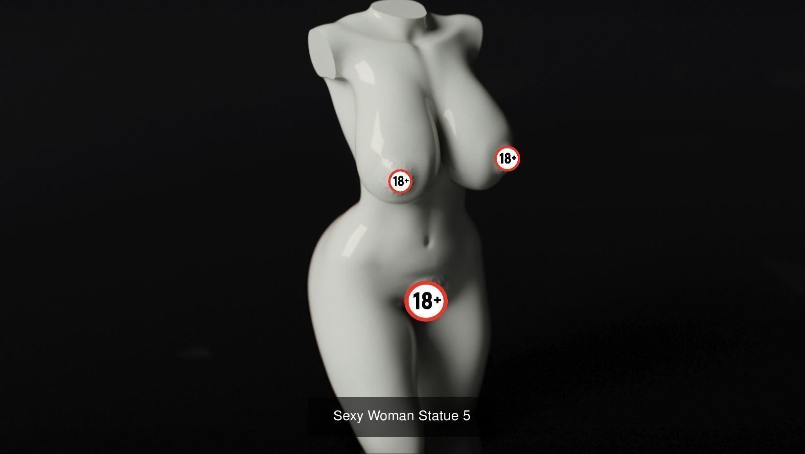 Sexy Girls - Statue Pack 2 3D Model Collection_2