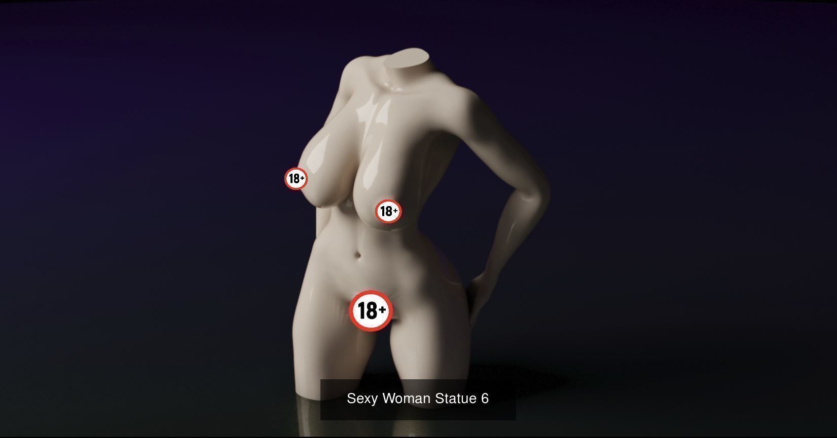 Sexy Girls - Statue Pack 2 3D Model Collection_3