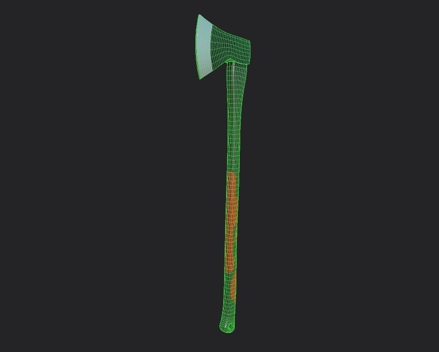 Axe M03 - with STL Low-poly 3D model_2