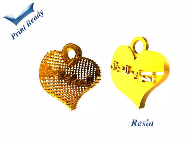 Necklace with arabic text - iraqi lovers - 2 Necklace shapes 3D print model
