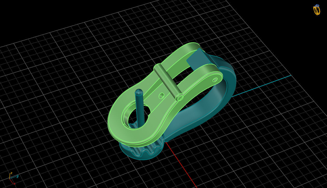lock for earrings11 3D print model_9
