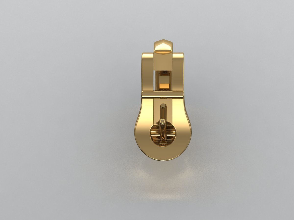 lock for earrings11 3D print model_3