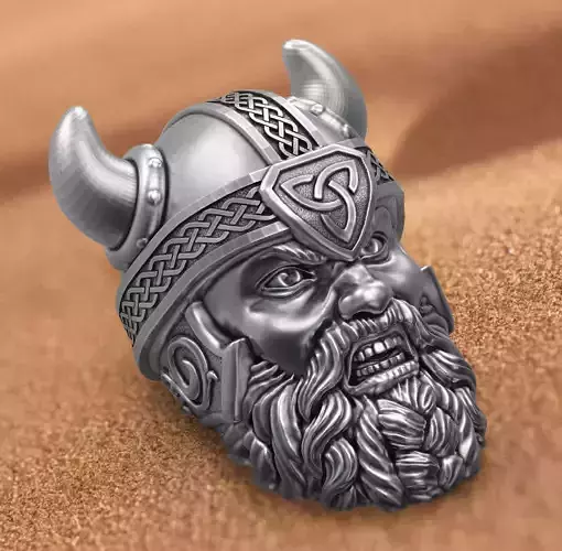  Viking head 3d model for 3d printing 3D print model 3D print model