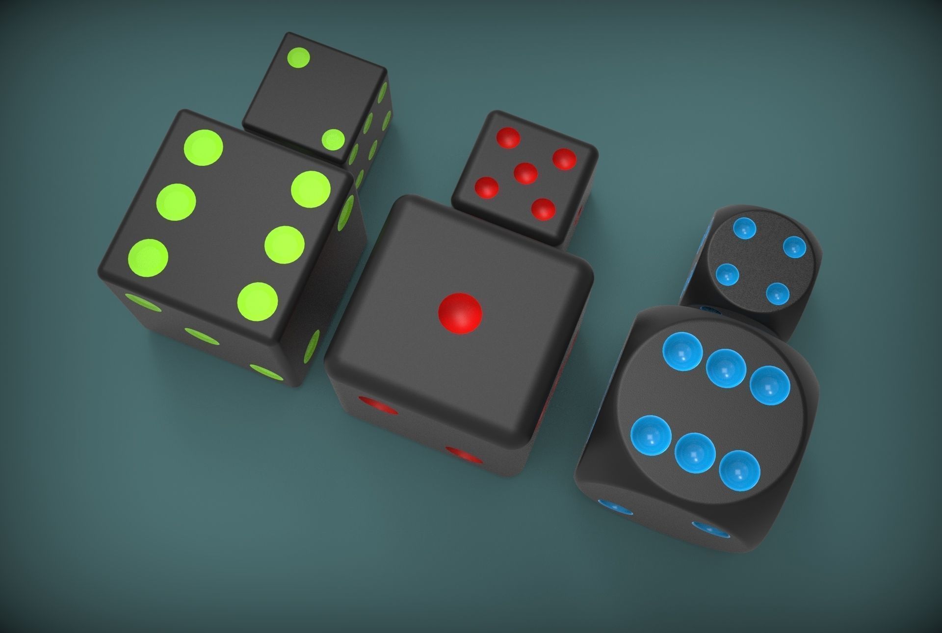 Dices dice 3D model_3