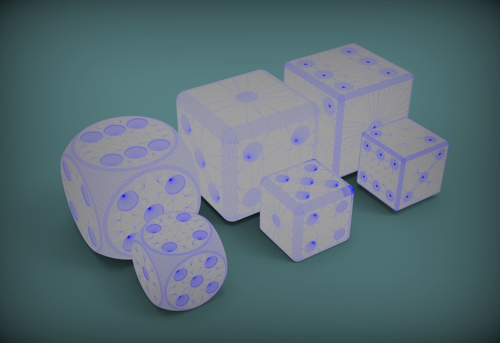 Dices dice 3D model_5