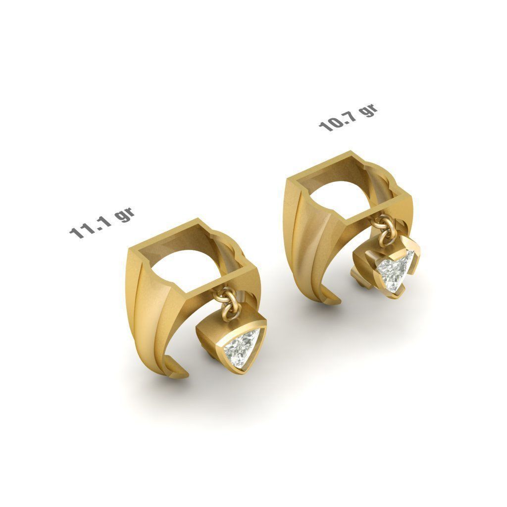 90 models of fashion  rings with gemstones 3D model_47