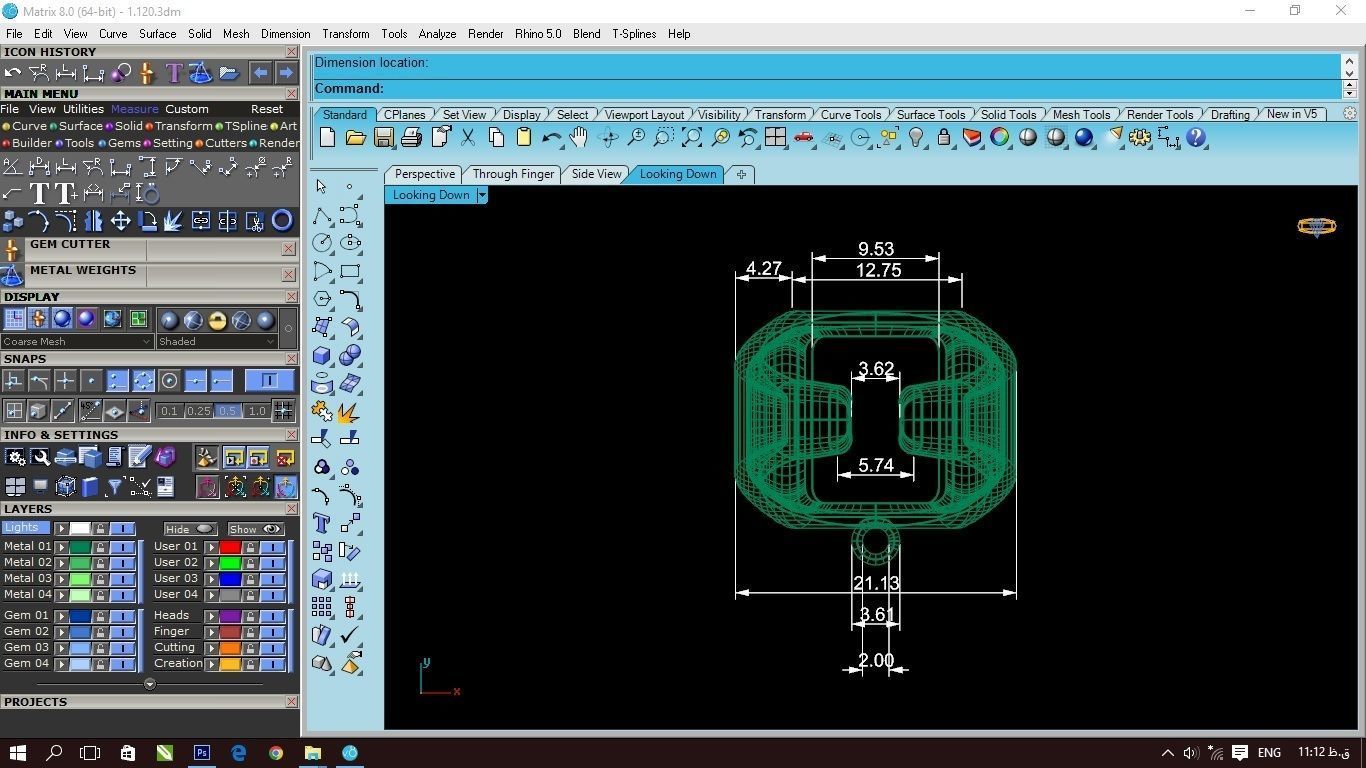 90 models of fashion  rings with gemstones 3D model_61