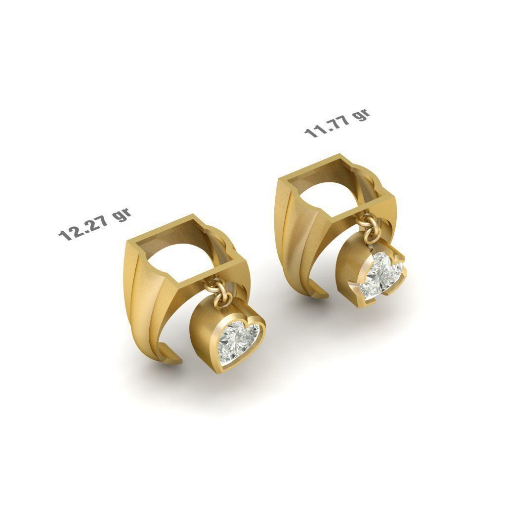 90 models of fashion  rings with gemstones 3D model_48
