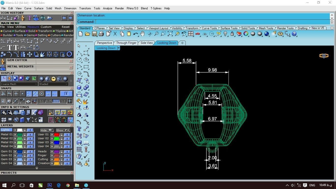90 models of fashion  rings with gemstones 3D model_65