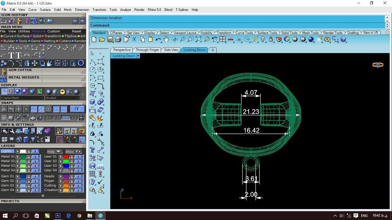 90 models of fashion  rings with gemstones 3D model_58