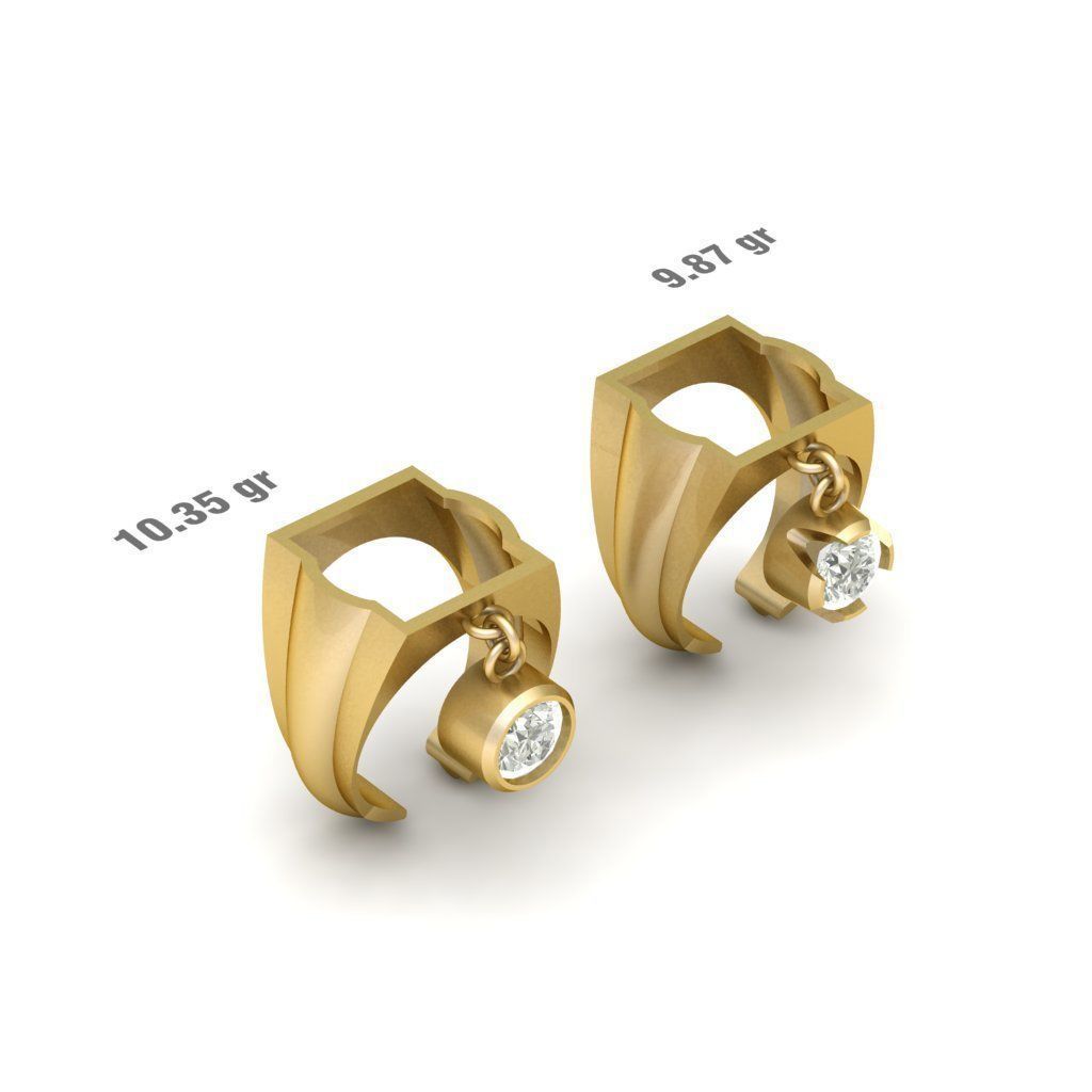 90 models of fashion  rings with gemstones 3D model_24